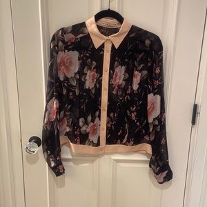 Alice and Olivia Floral Blouse